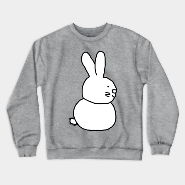 White Rabbit Crewneck Sweatshirt by ellenhenryart